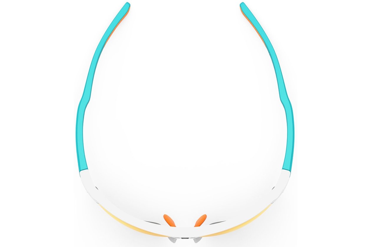 Rudy Project Deltabeat Whitegloss / Emerald Matte - Multilaser Orange