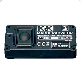 K&K Marderabwehr M8700 mit Ultraschall, wasserdicht (IP 65), batteriebetrieben - die Unabhängige - ATU