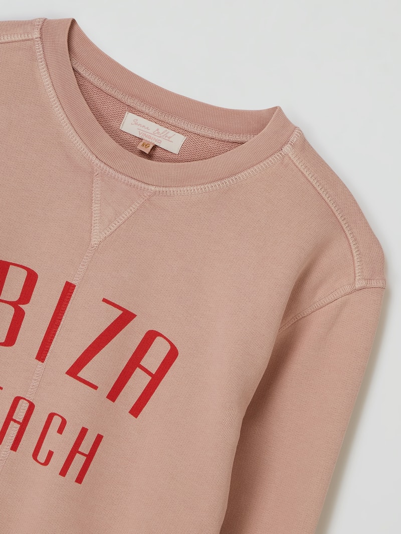 Sweatshirt aus Baumwolle Modell 'Noera' in altrosa