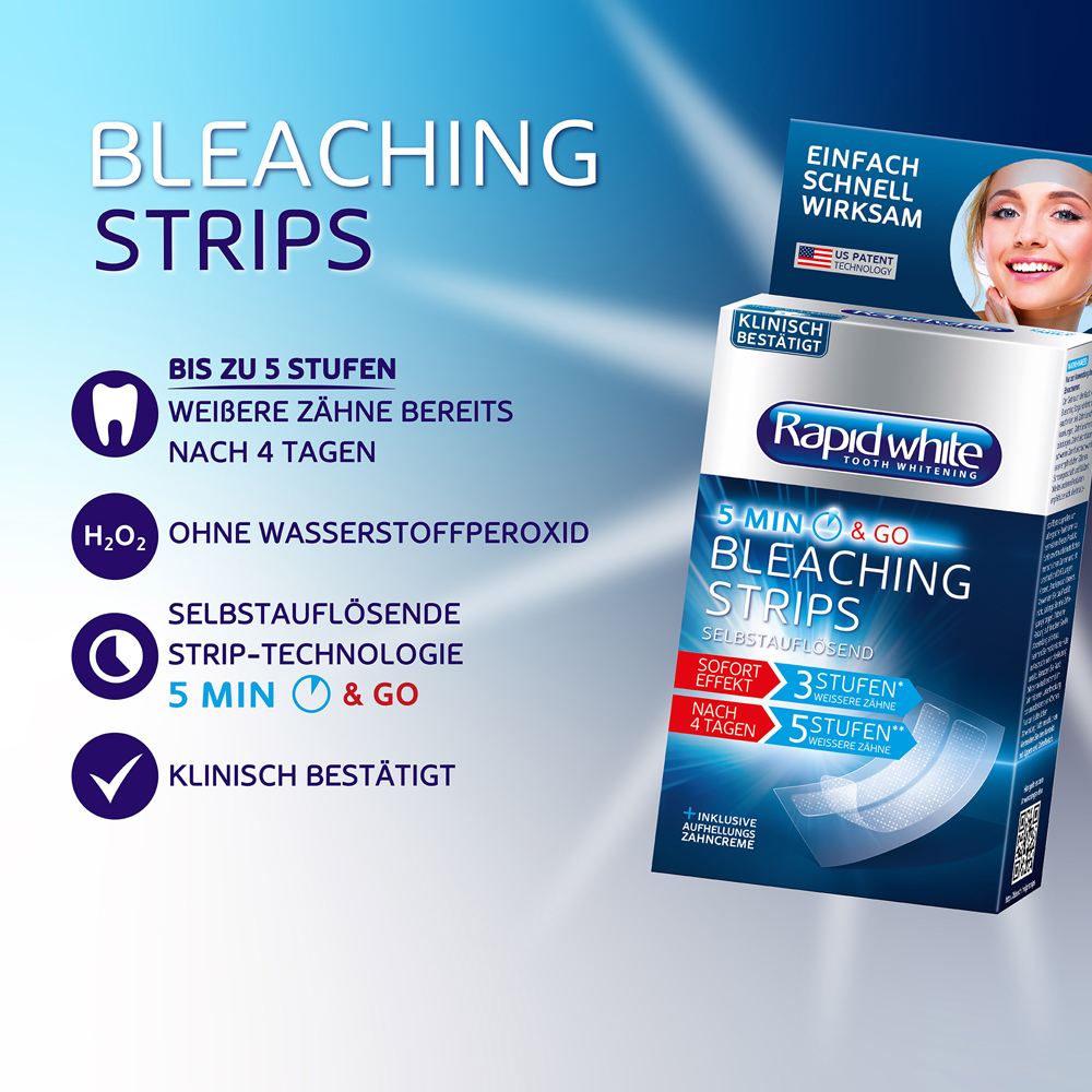 Rapid White Bleaching Strips