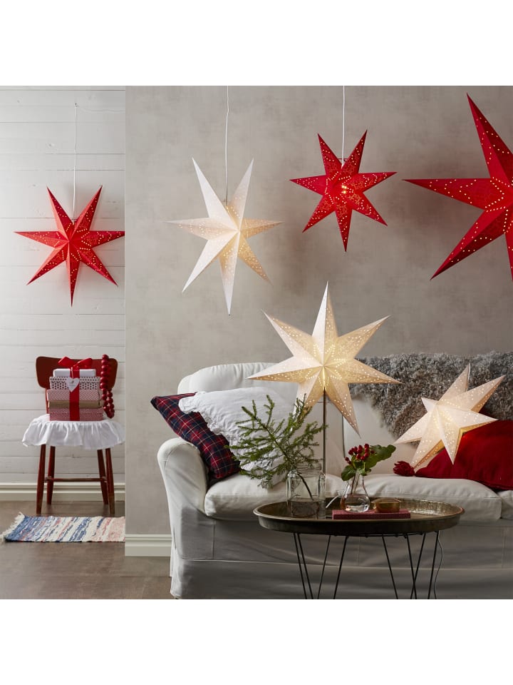STAR Trading Hängeleuchte Stern 'Sensy', creme, 54x51cm günstig kaufen onesize