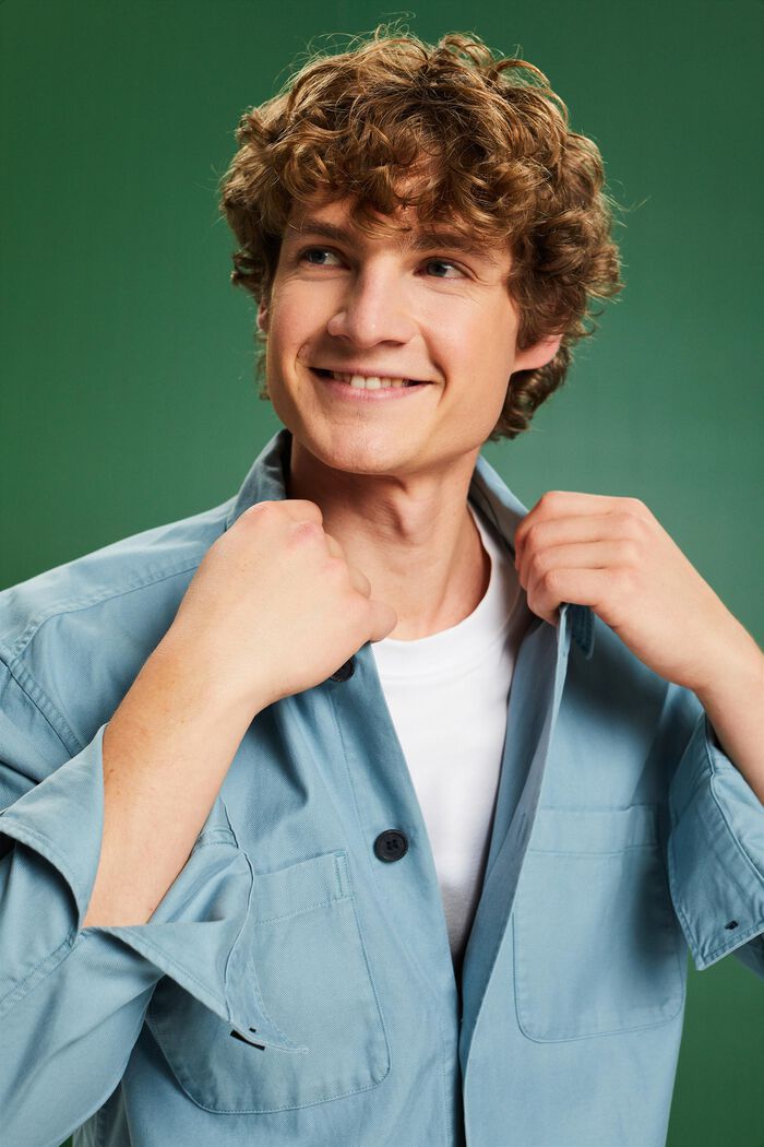 Button-Down-Hemd aus Twill