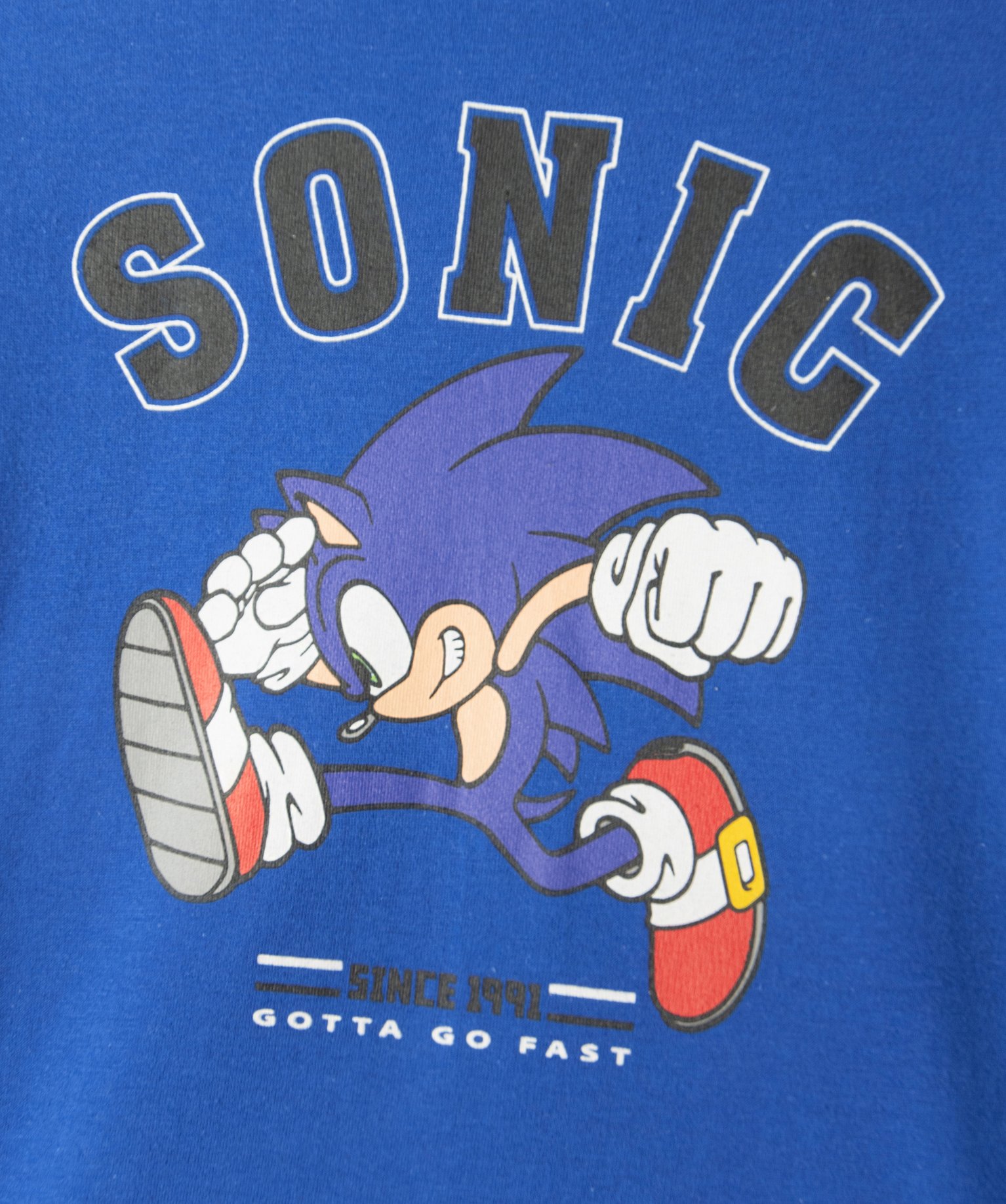 Tee-shirt Garçon à manches longues avec motif - Sonic bleu | GEMO