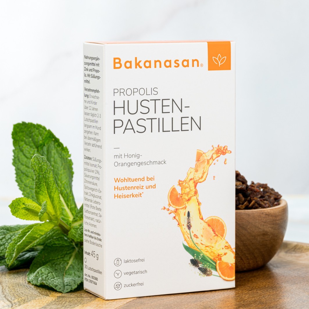 Propolis Husten-Pastillen Honig-Orange