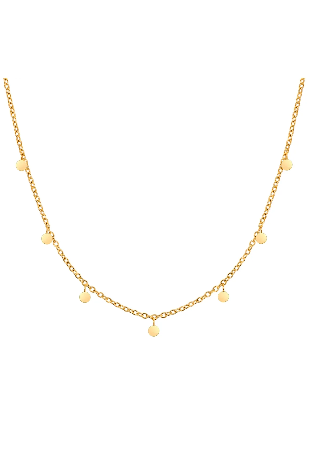 eastside  Edelstahlhalskette Kette mit Anhänger Edelstahl gelbgold