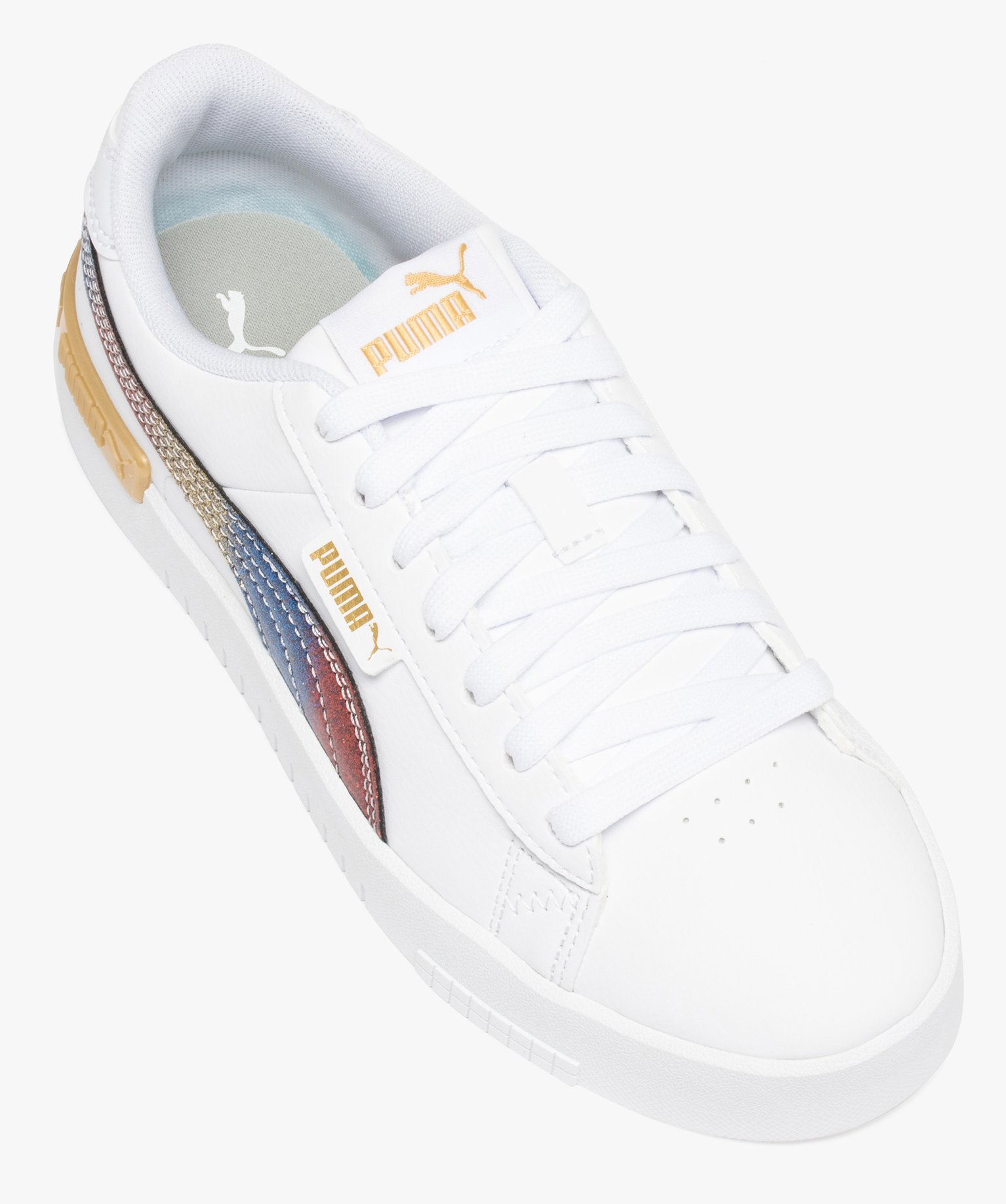 Baskets fille à bande irisée - Puma Jada Olympic blanc | GEMO