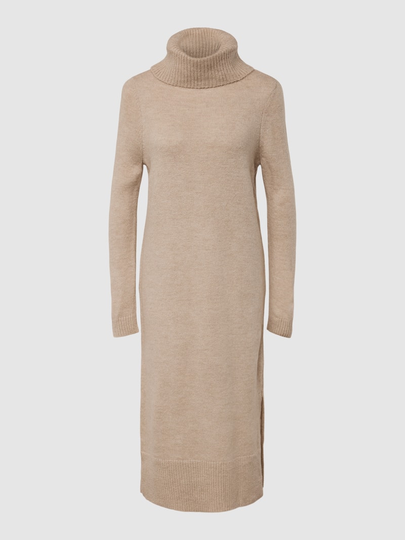 Strickkleid mit Rollkragen Modell 'BRANDIE' in beige