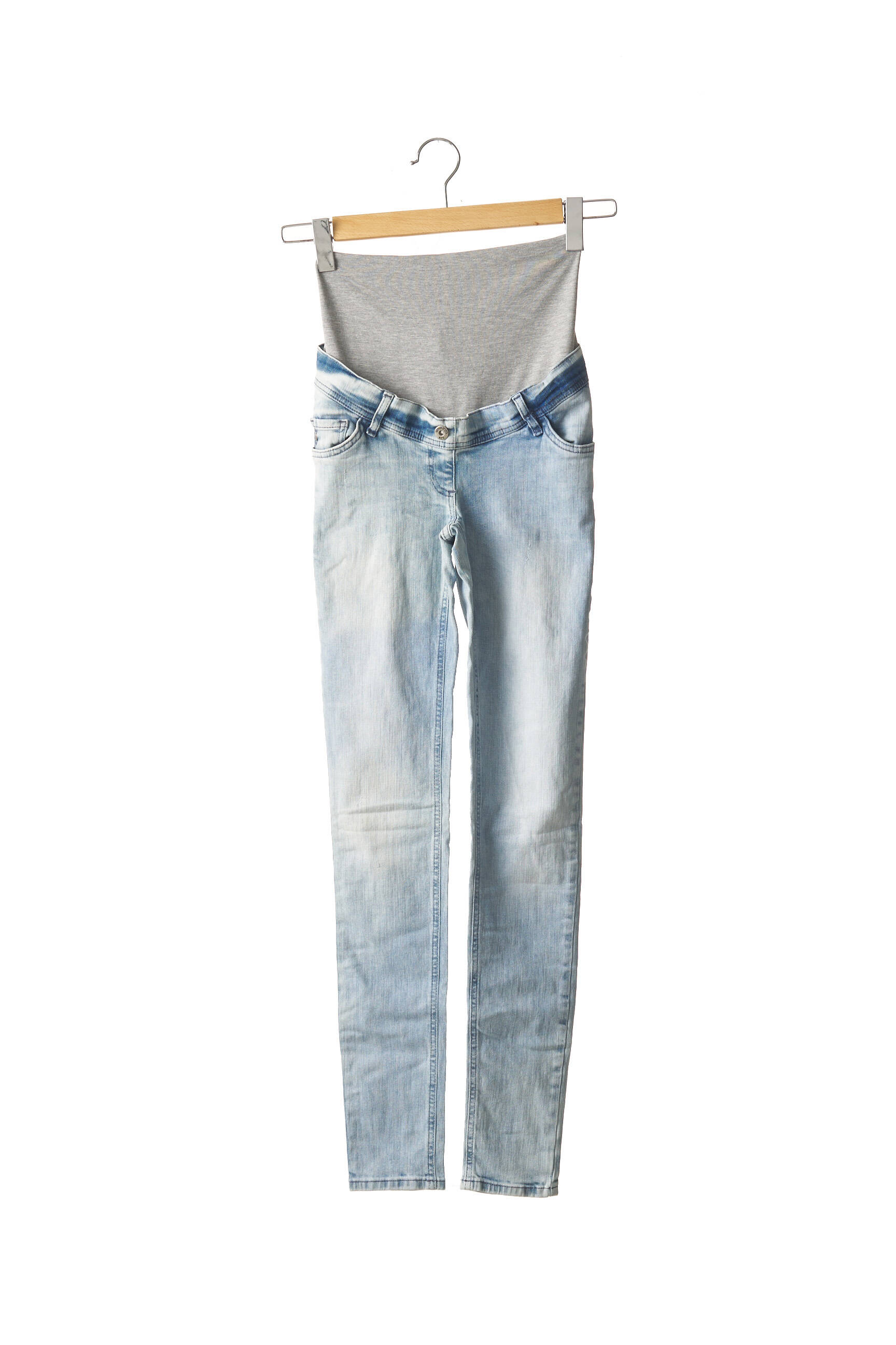 Love2wait Jeans Maternite Femme couleur bleu