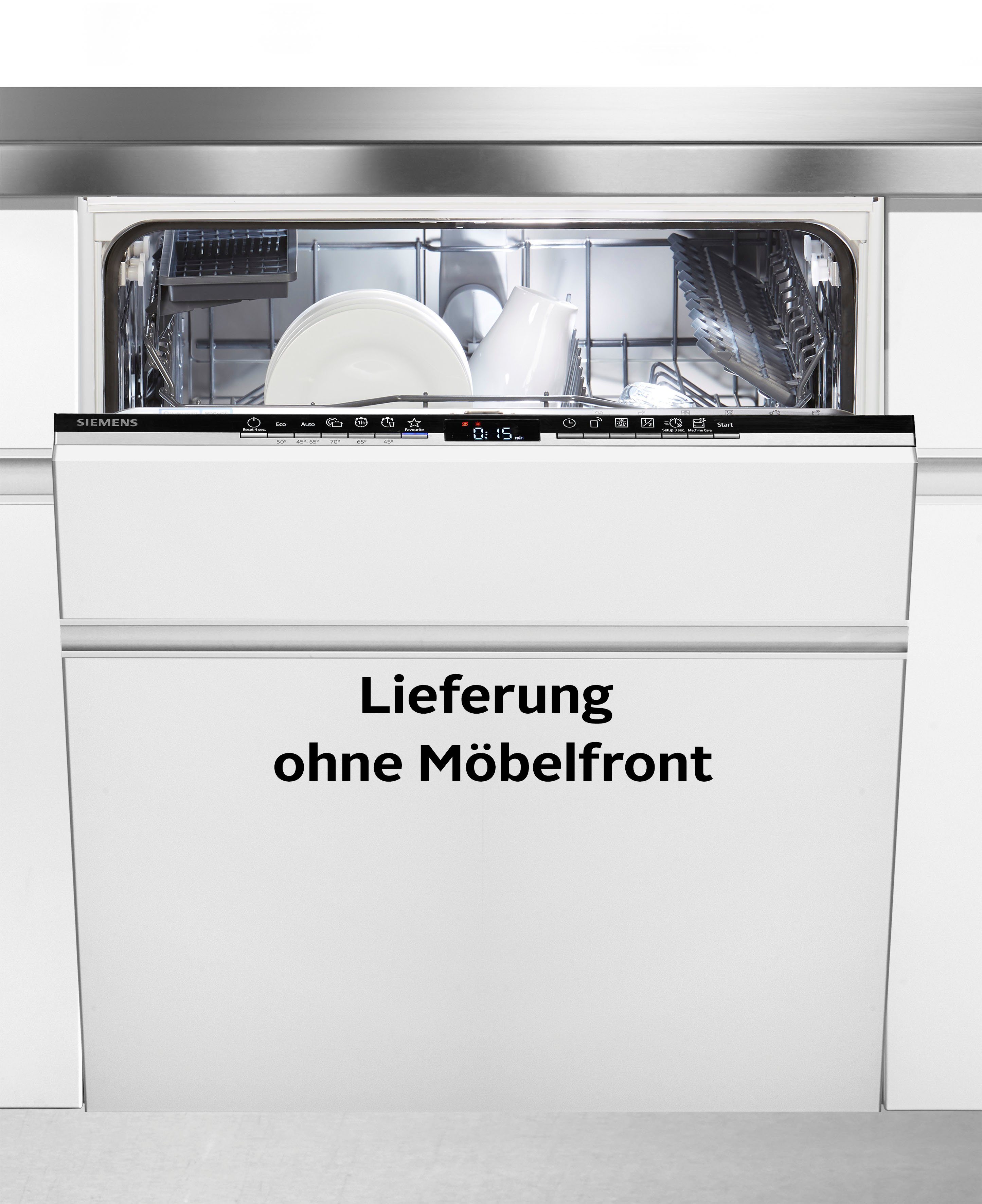 SIEMENS vollintegrierbarer Geschirrspüler iQ300, SN63EX15BE, 13 Maßgedecke