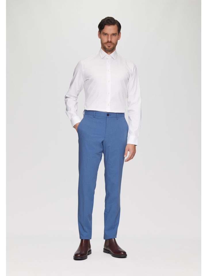 s.Oliver BLACK LABEL Anzughose lang in Blau günstig kaufen