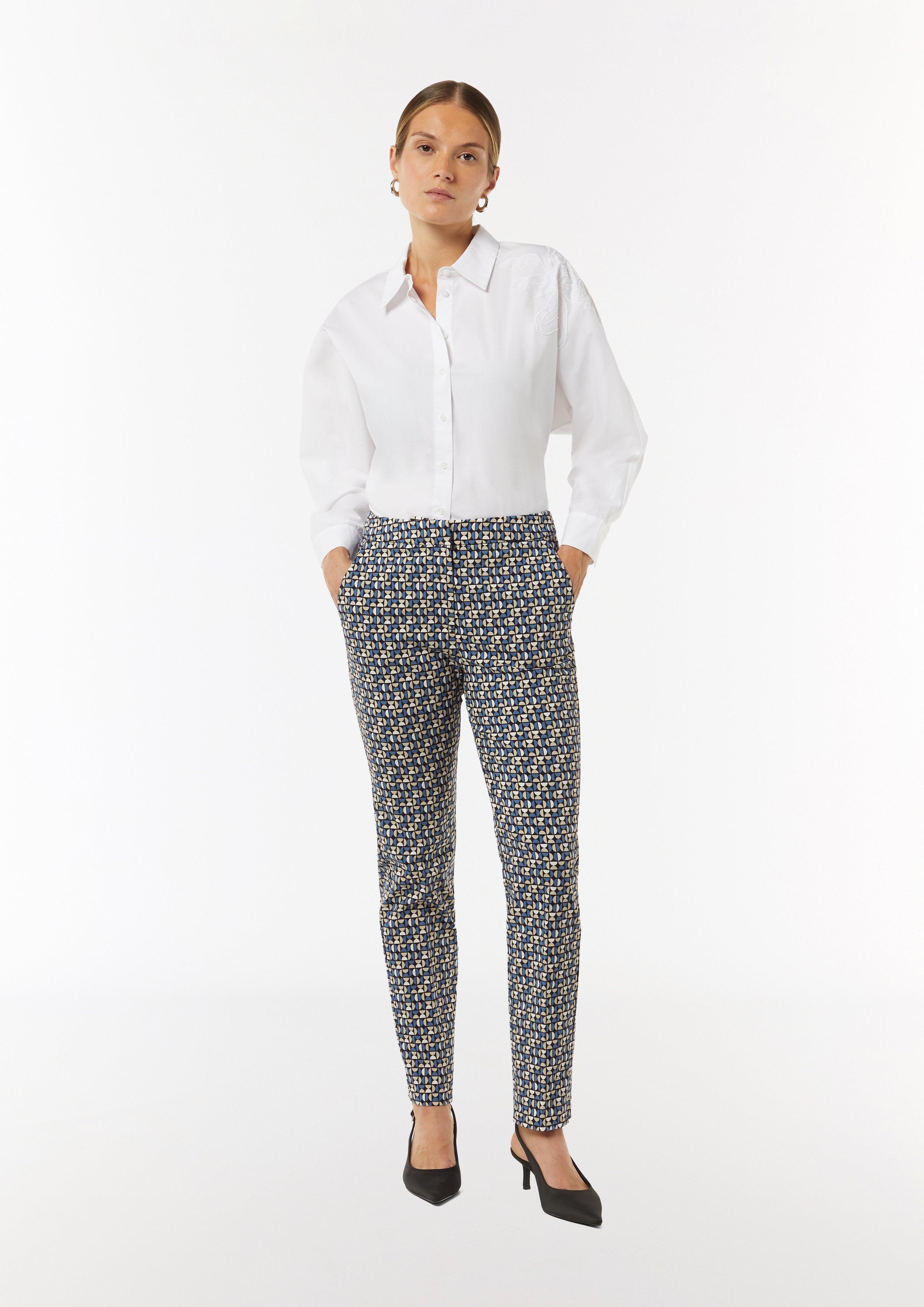Viskosestretch-Hose im Slim Fit - navy