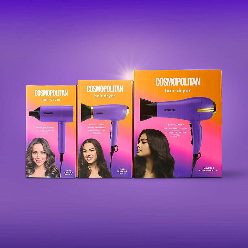 Cosmopolitan Hårføner 1600 W, foldbar, Cosmopolitan