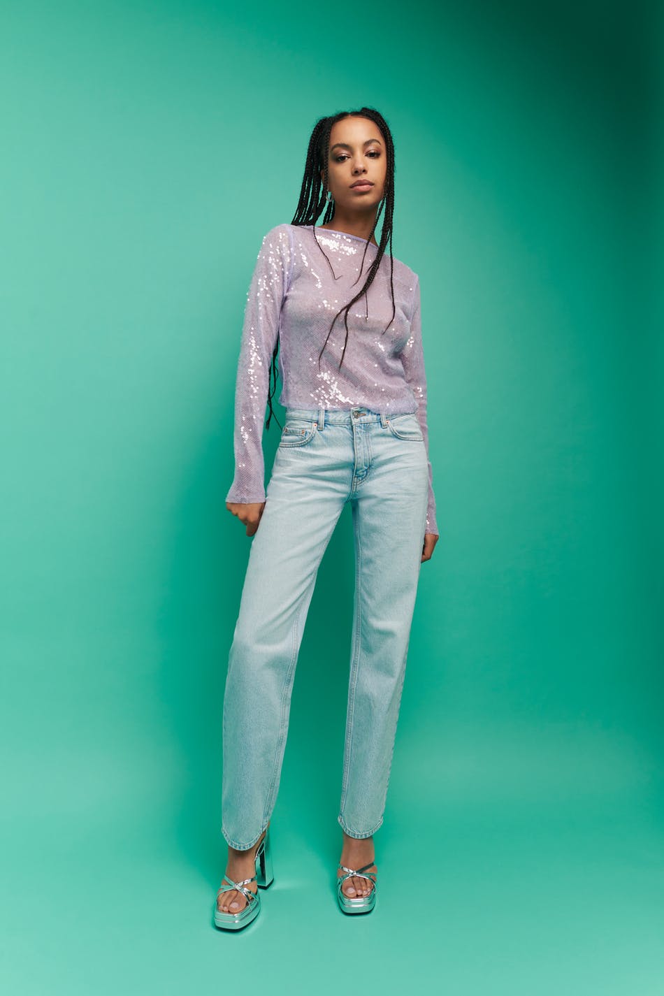 Silvana sequin top
