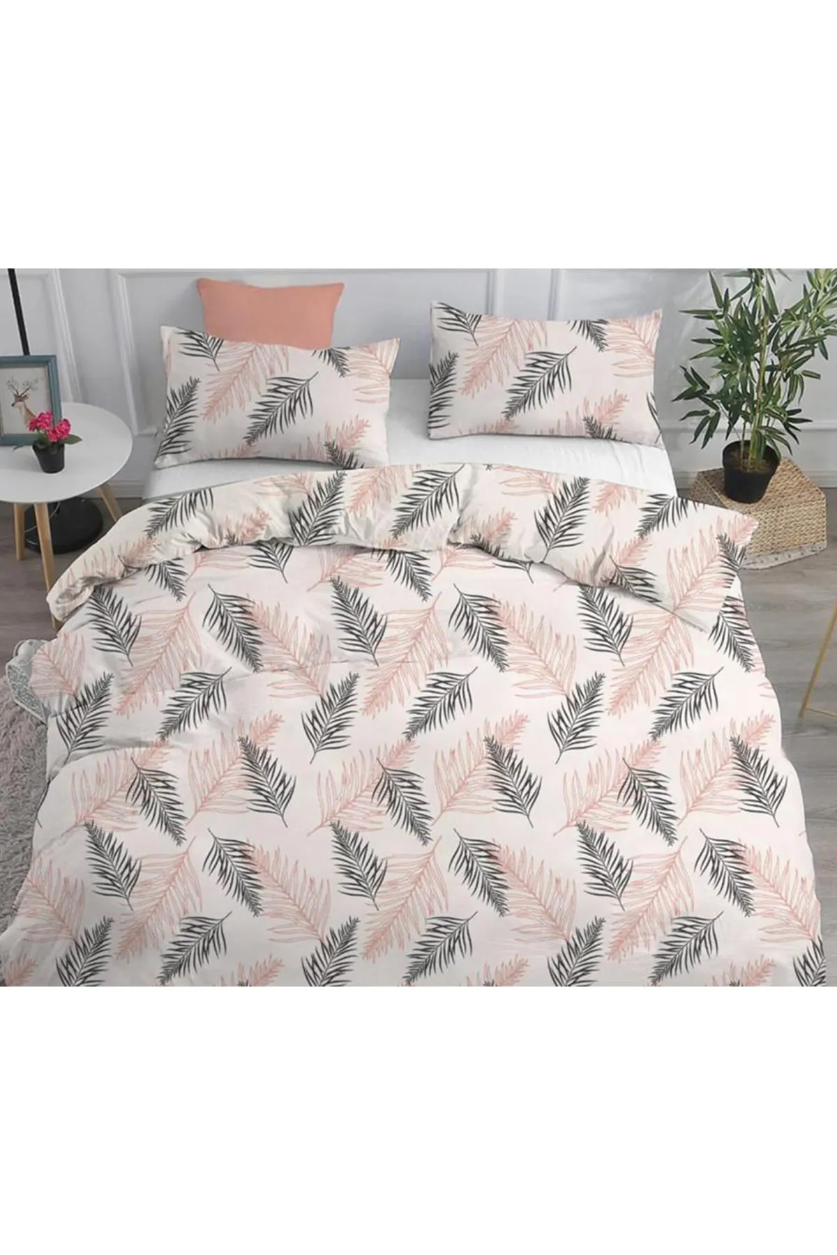 Çeyiz Diyarı  Chiara Doppelbett-Bettbezug-Set, Rosa