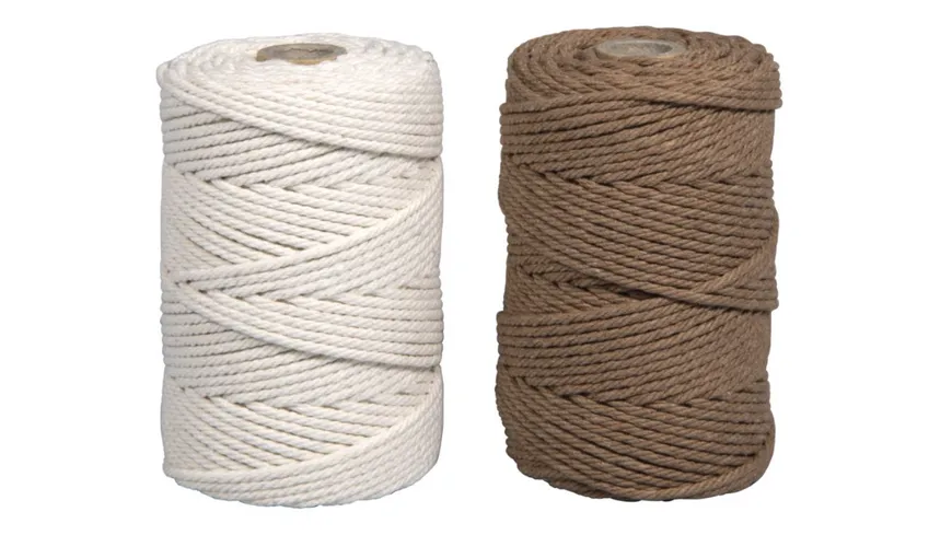 Rayher Makramee Garn-Set Natur 2,2mm ø 140 m