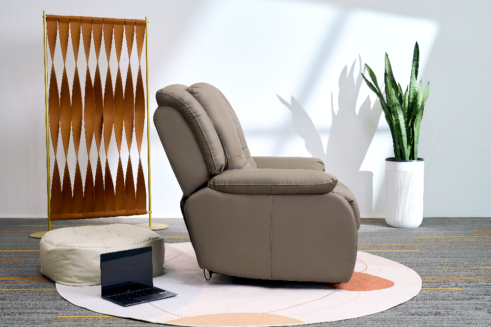 Happy Home Elektrischer Massagesessel mit autom. Rücken- und Beinanhebung & 3D-Mechanismus HWP73-BRN braun