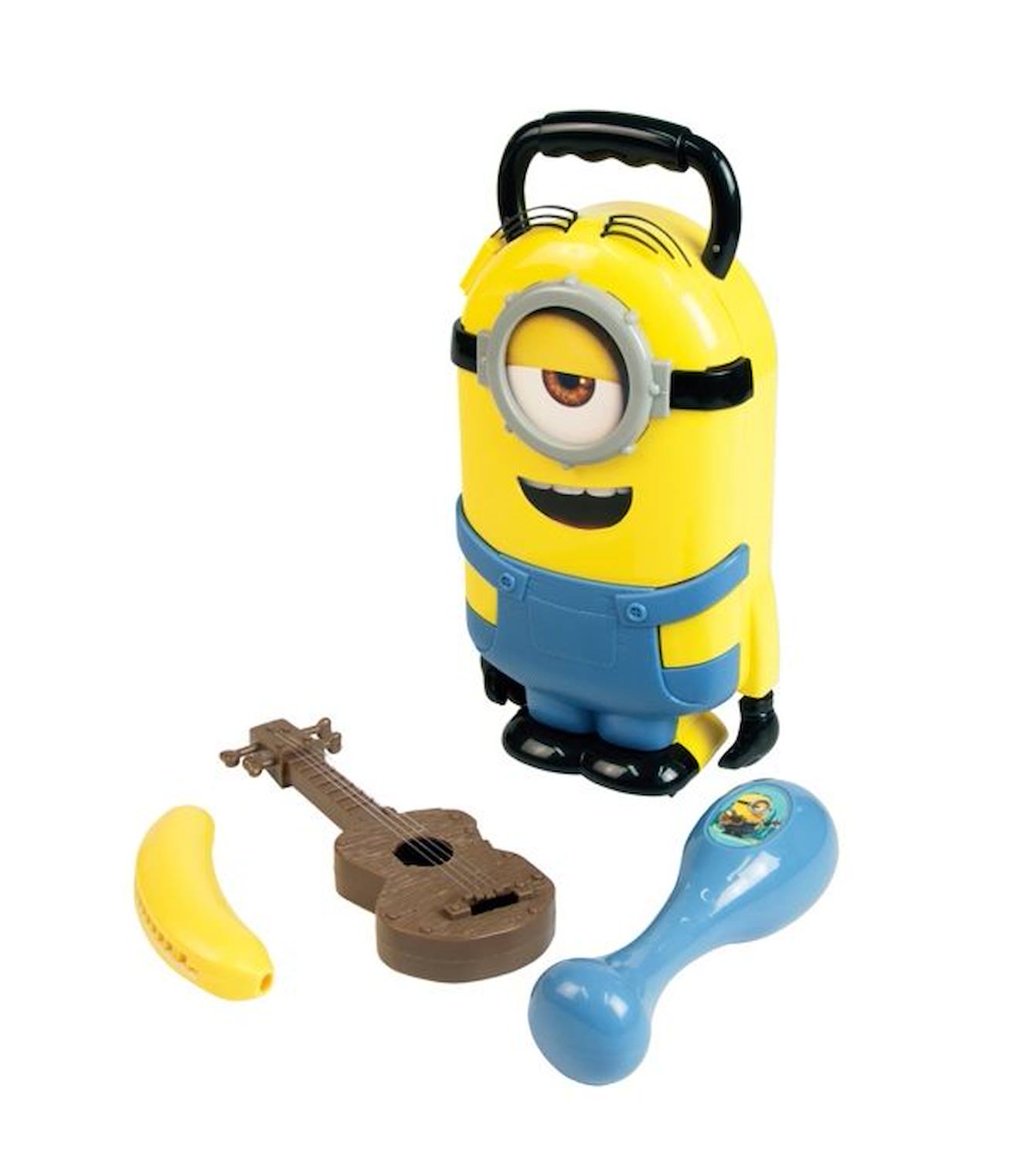 Malette de jeu Les Minions en forme de personnage Stuart jaune