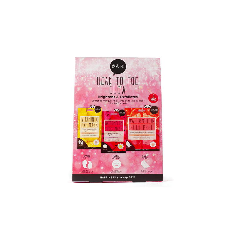 Gavesett 3 masker Head to go glow k!