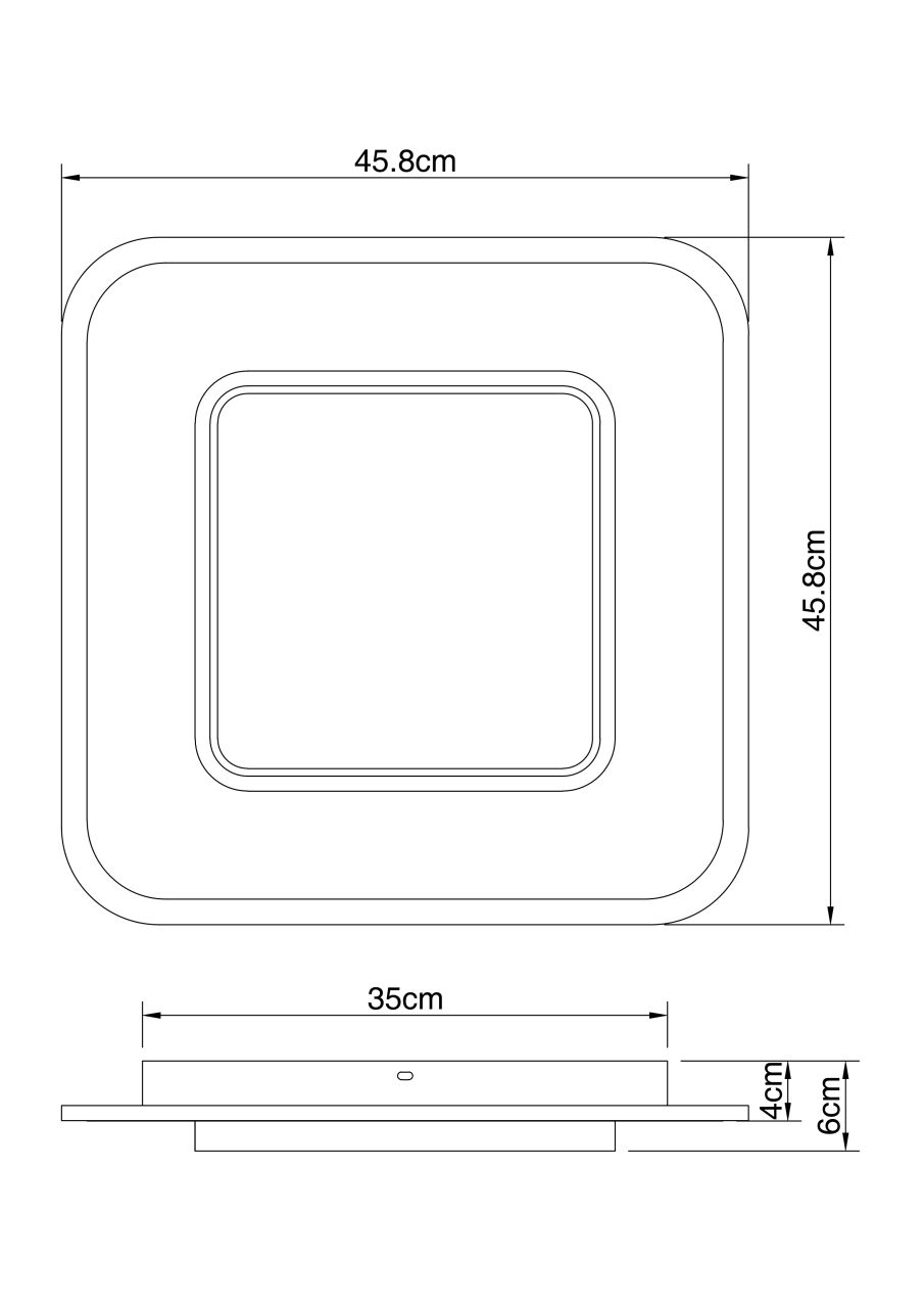 Globo Lighting - LIMA - Deckenleuchte Metall weiß, LED