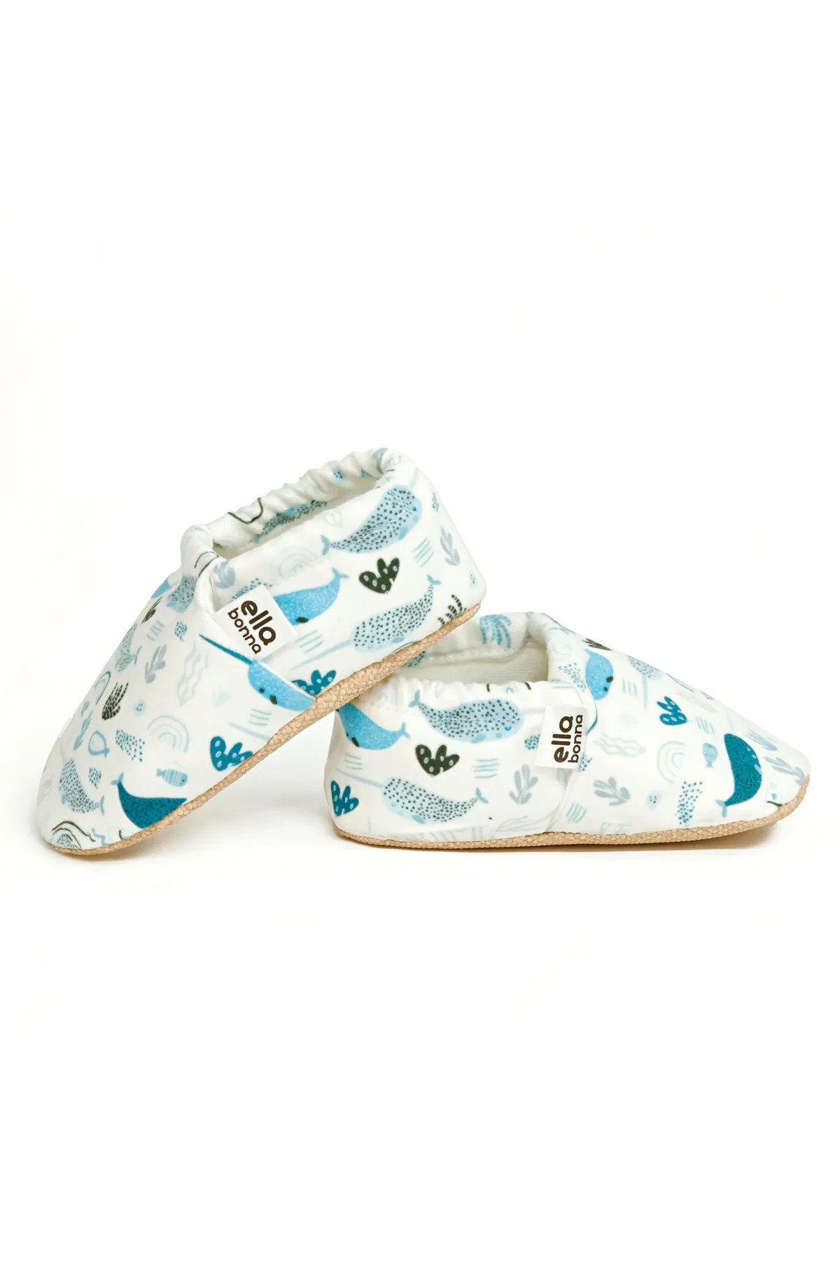 Ella Bonna  Rutschfeste Sohle, Einhorn-Fisch-Babyschuhe, Heimstiefel, Hausschuhe, Kinderzimmerschuhe, Hausschuhe