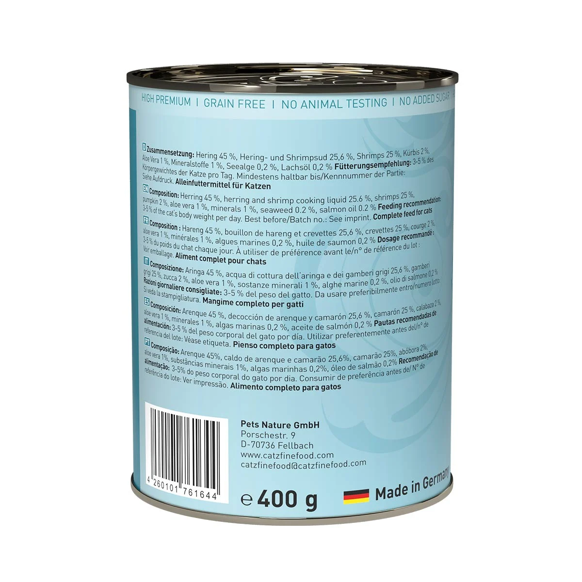 Catz Finefood Classic N° 13 - Hering & Shrimps bei ZooRoyal