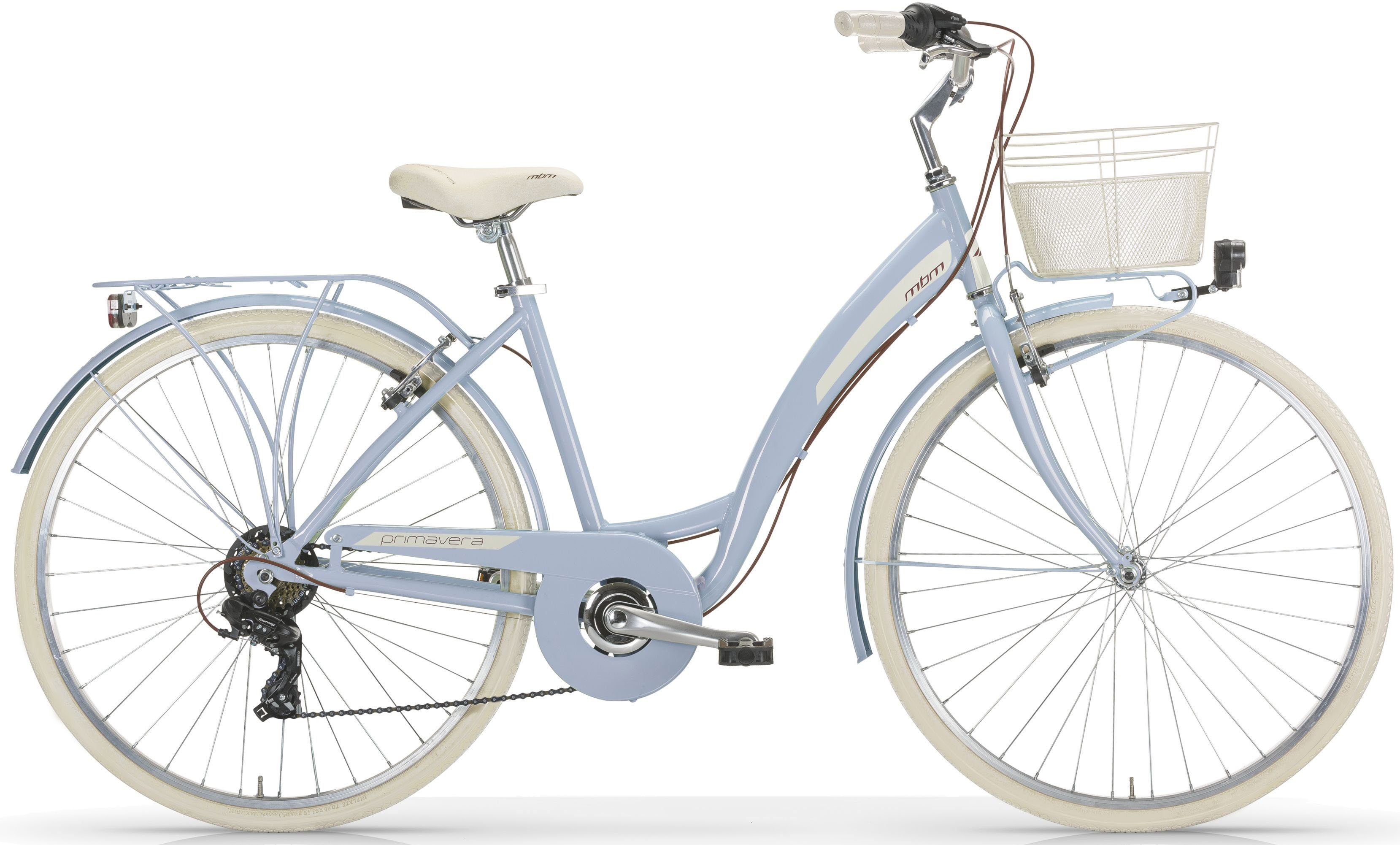 MBM Cityrad NEW Primavera, 6 Gang Shimano TY300 Schaltwerk, Kettenschaltung