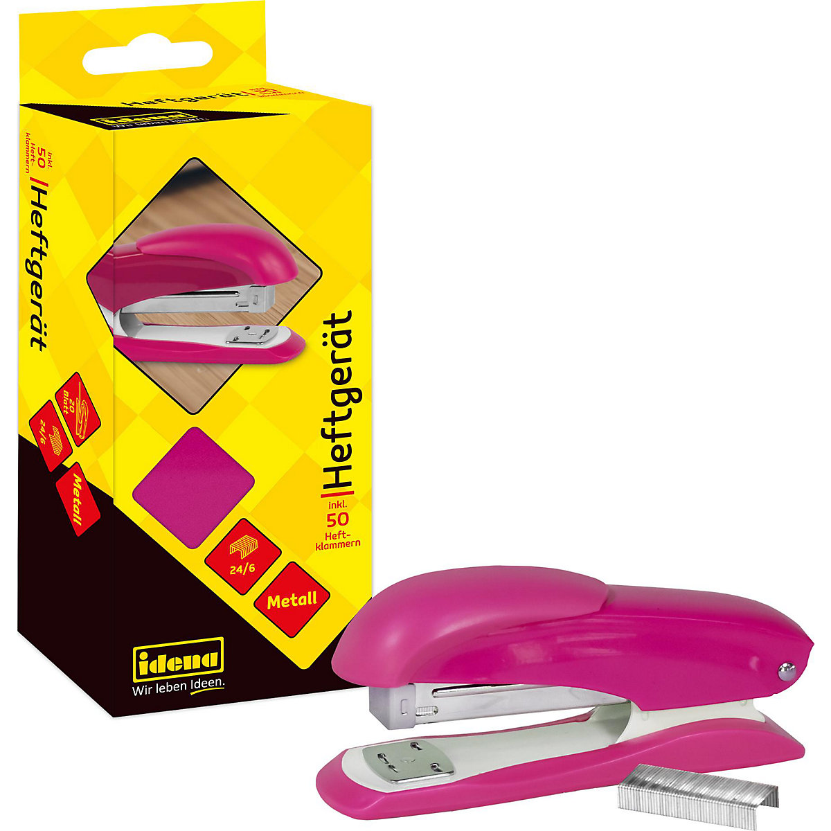 Heftgerät, pink