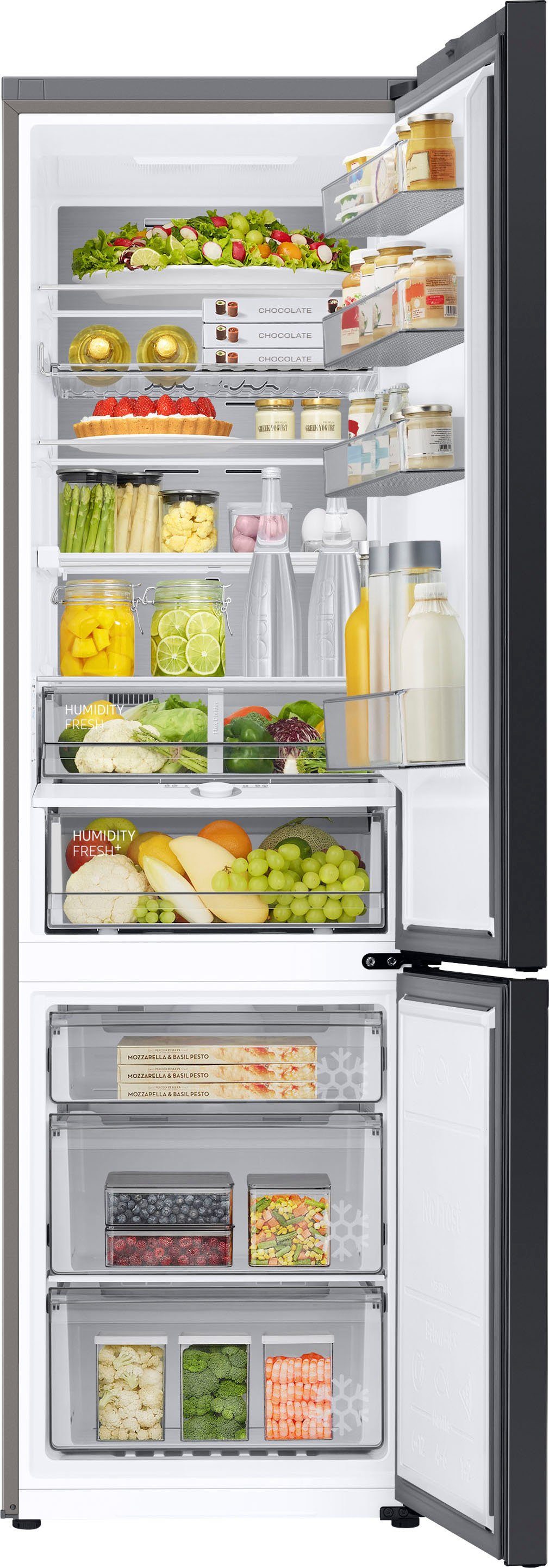 Samsung Kühl-/Gefrierkombination BESPOKE RL38A7CGTS9, 203 cm hoch, 59,5 cm breit