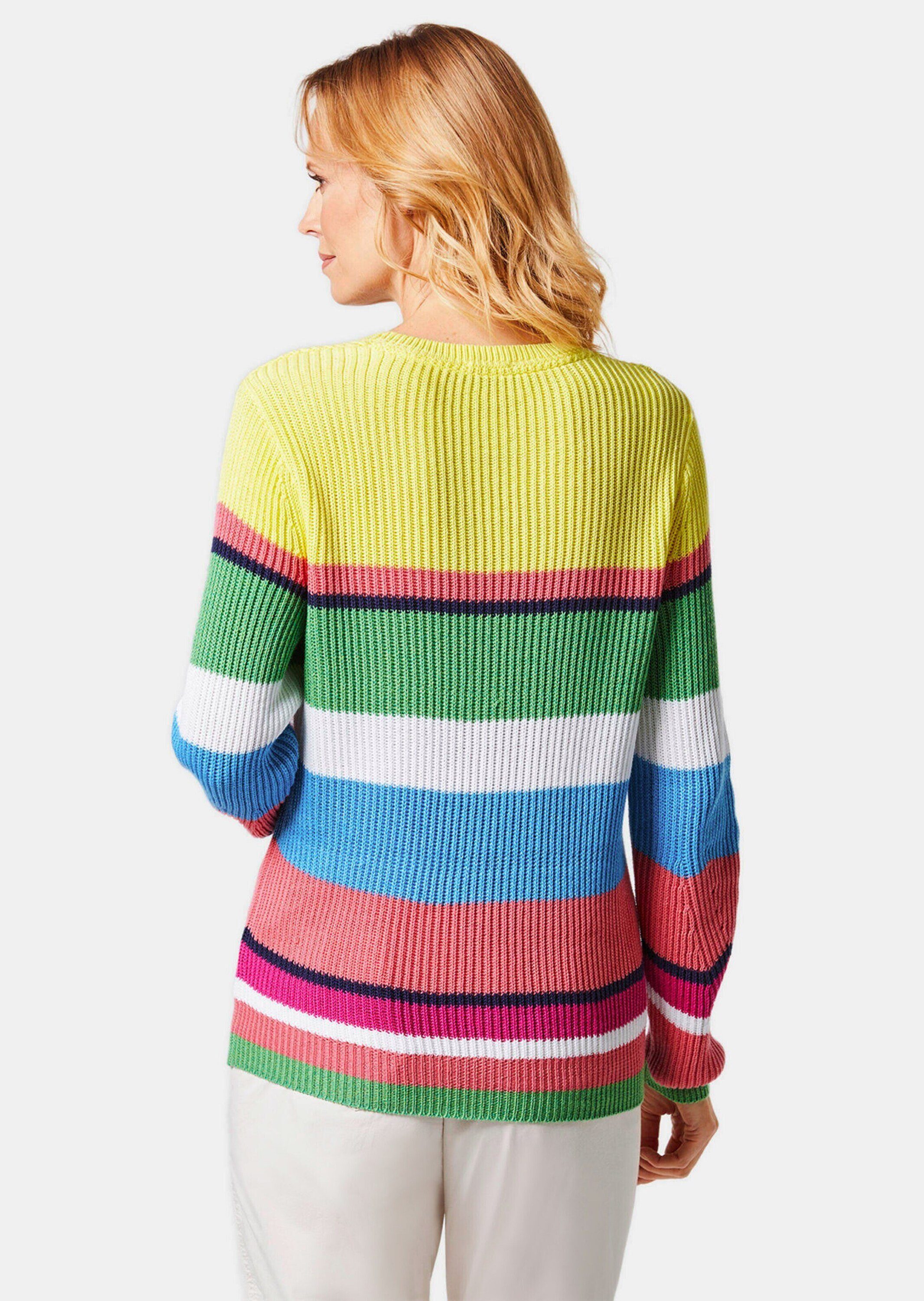 GOLDNER Strickpullover Pullover im Baumwoll-Mix