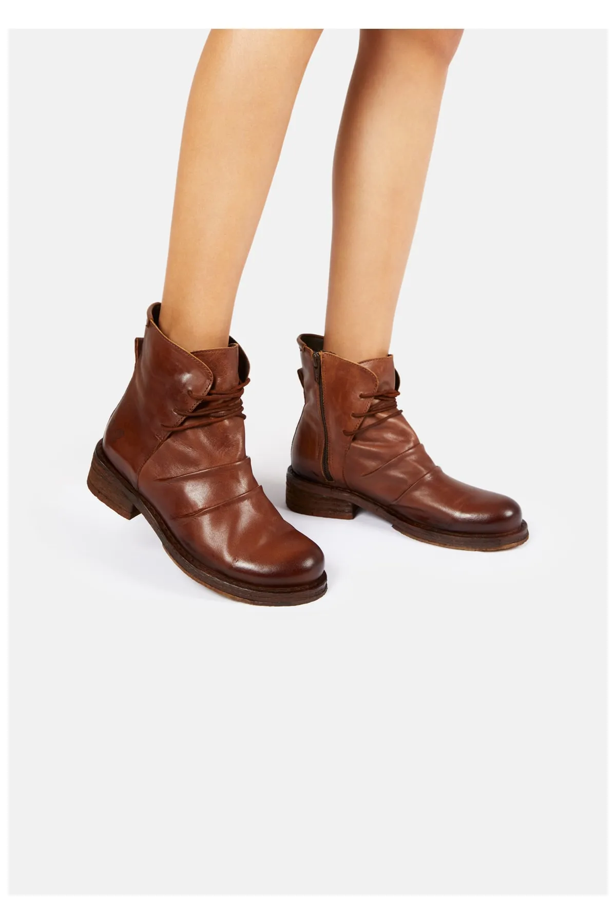 Felmini  Stiefelette - Braun - Blockabsatz