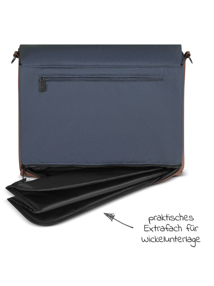 ABC-Design Wickeltasche Urban - inkl. Wickelunterlage & viel in blau,silber günstig kaufen onesize