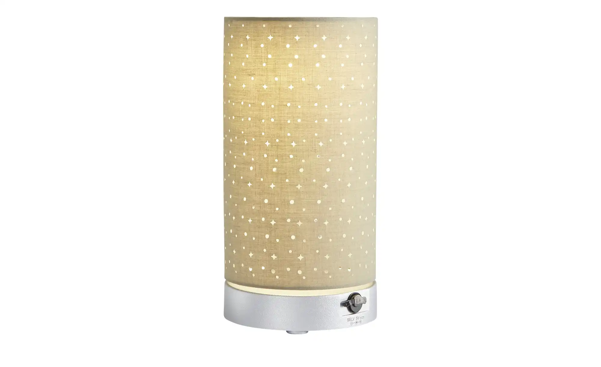 Akku LED-Tischleuchte taupe