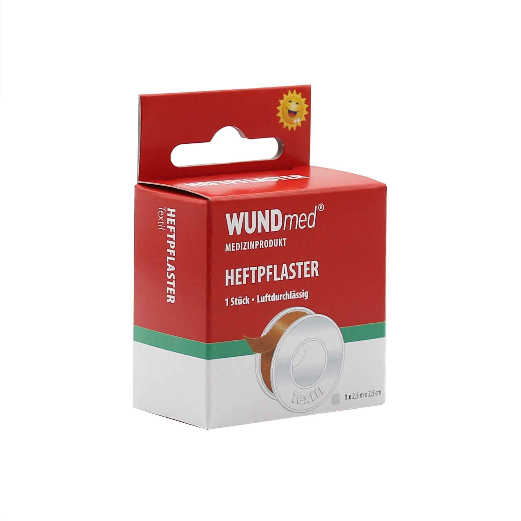 Wundmed Wundpflaster WUNDmed Heftpflaster 2,50 m x 2,50 cm mit Schutzring im Umkarton