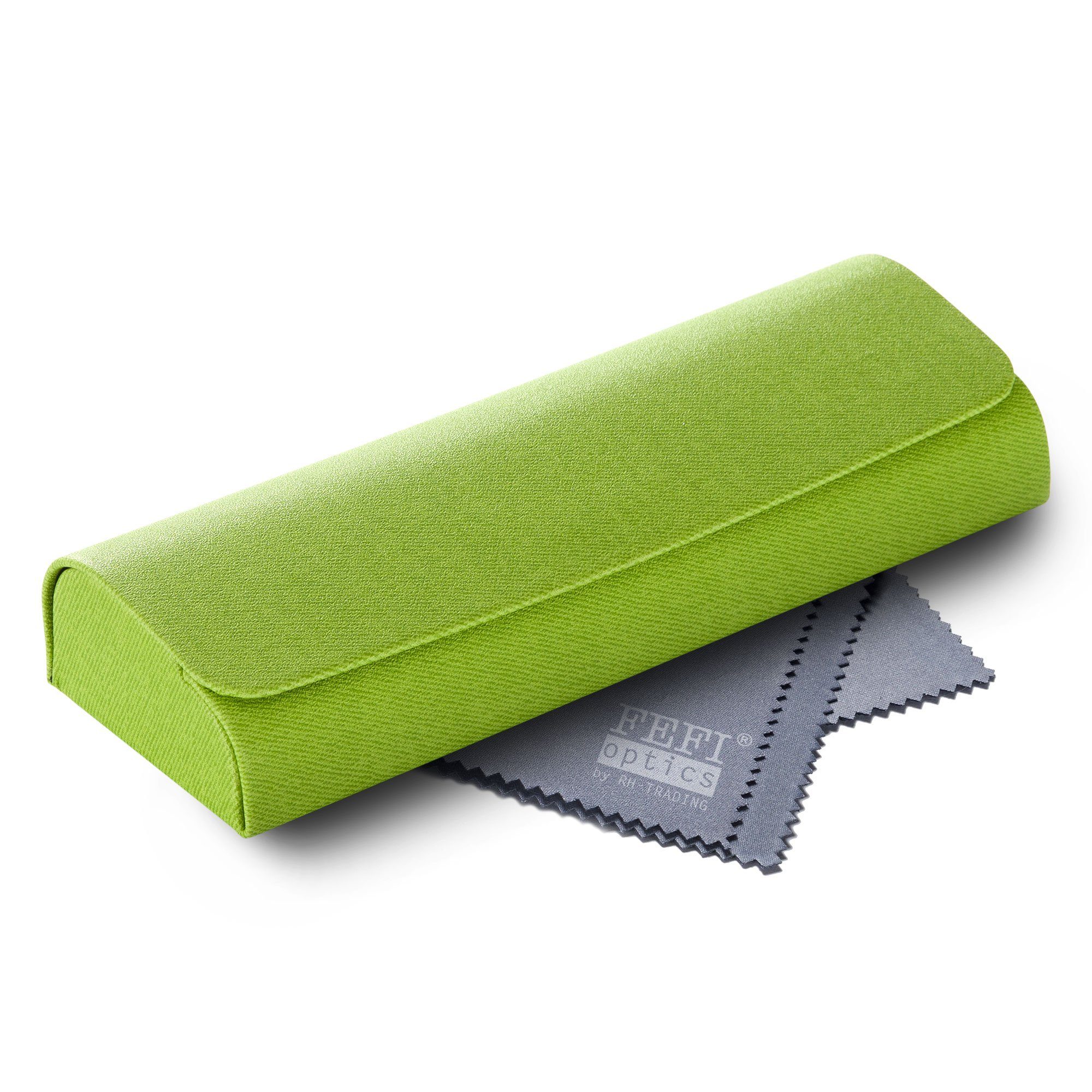 FEFI Brillenetui im bunten Leinen-Look (Hardcase), inklusive Mikrofasertuch