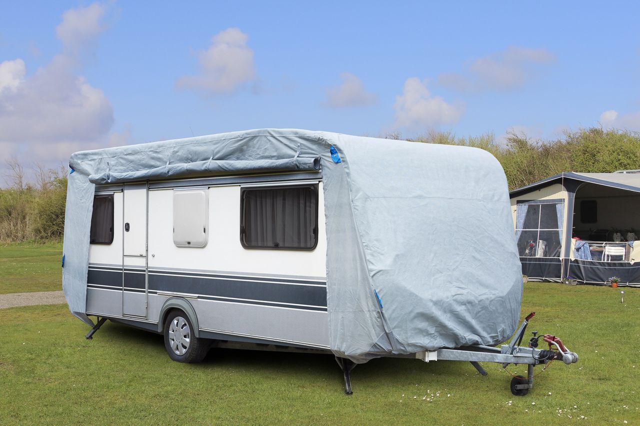 Diamond Car Abdeckplane für Wohnwagen oder Wohnmobil L, ca. 610 x 250 x 220 cm