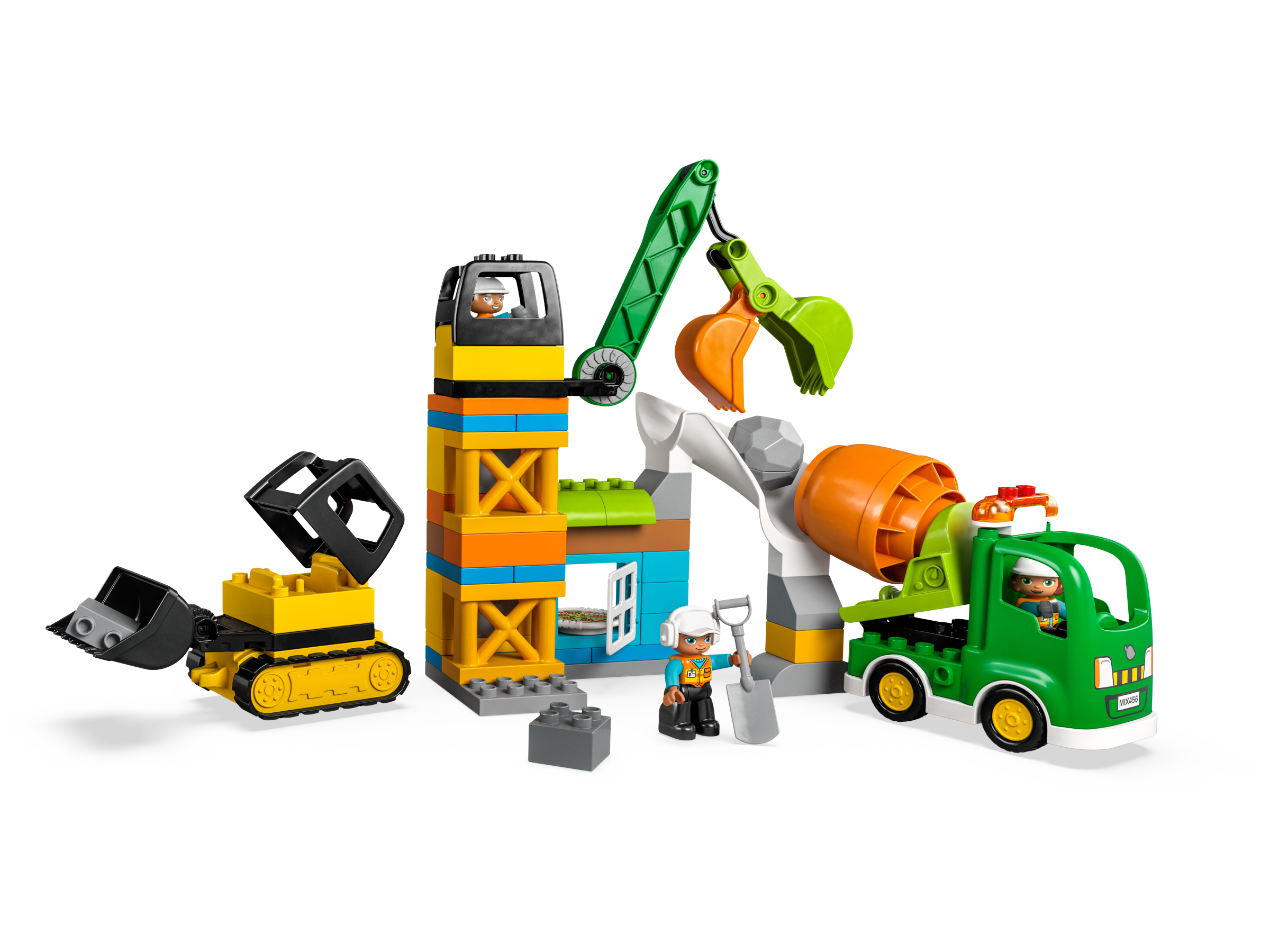 Baustelle mit Baufahrzeugen 10990