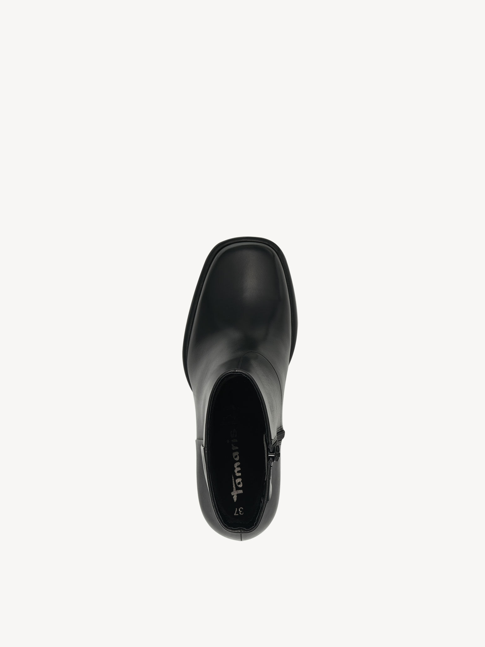 Bottine en cuir - noir