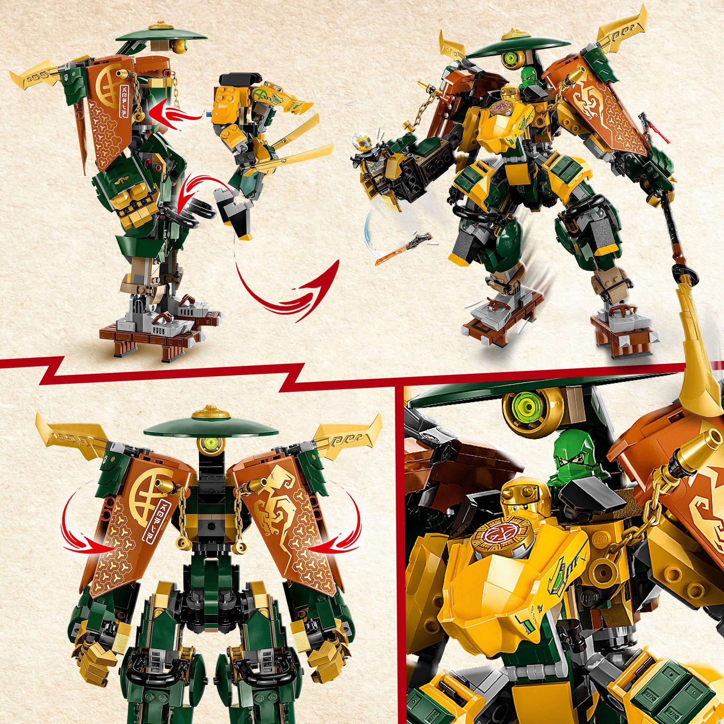 LEGO® Konstruktionsspielsteine Lloyds und Arins Training-Mechs (71794), LEGO® NINJAGO, (764 St), Made in Europe