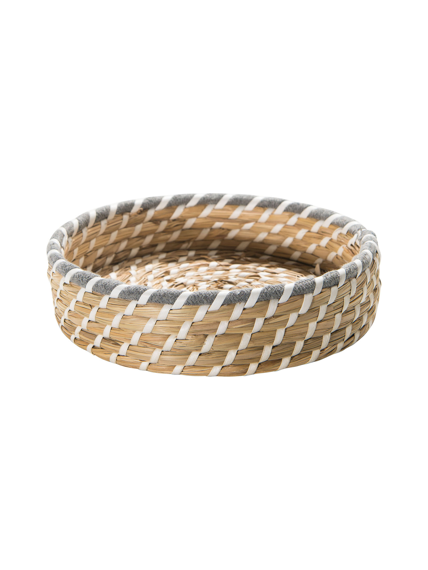 Basket Rope Korb, Grau/Natur