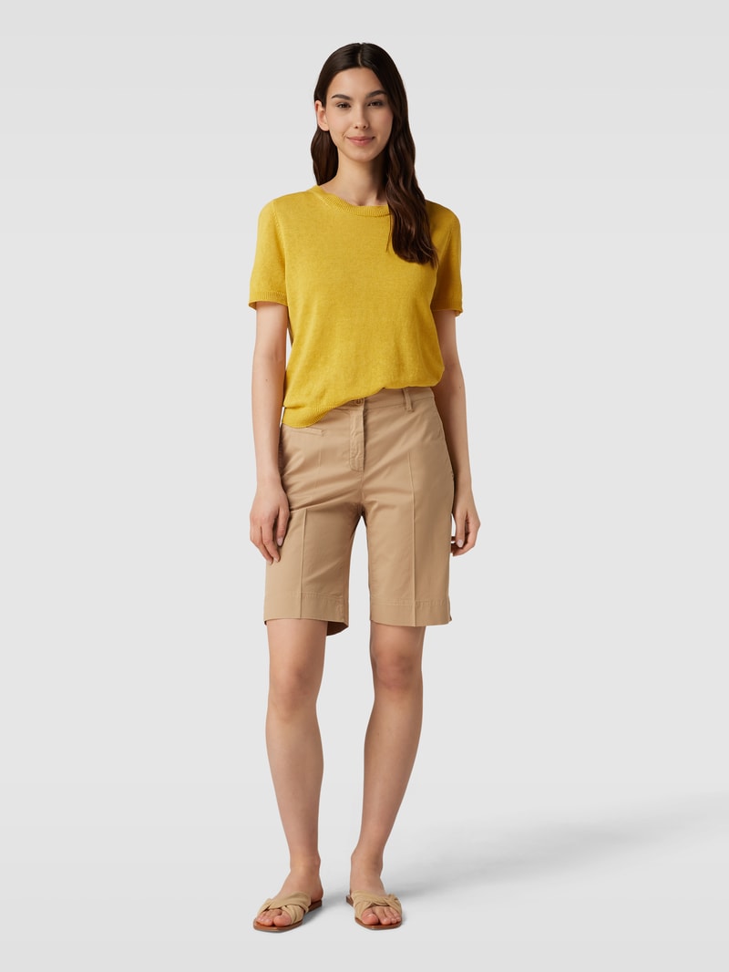 Chino-Shorts mit Bügelfalten Modell 'Marilyn' in beige