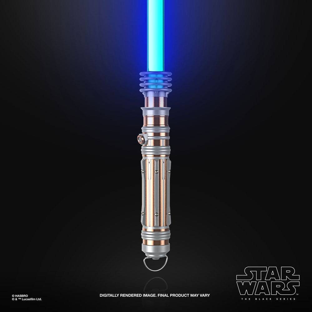 Metamorph Kostüm Star Wars Episode 9 The Black Series Leia Organa F, Exakte Replik von Leias blauem Lichtschwert aus Star Wars Episode 9
