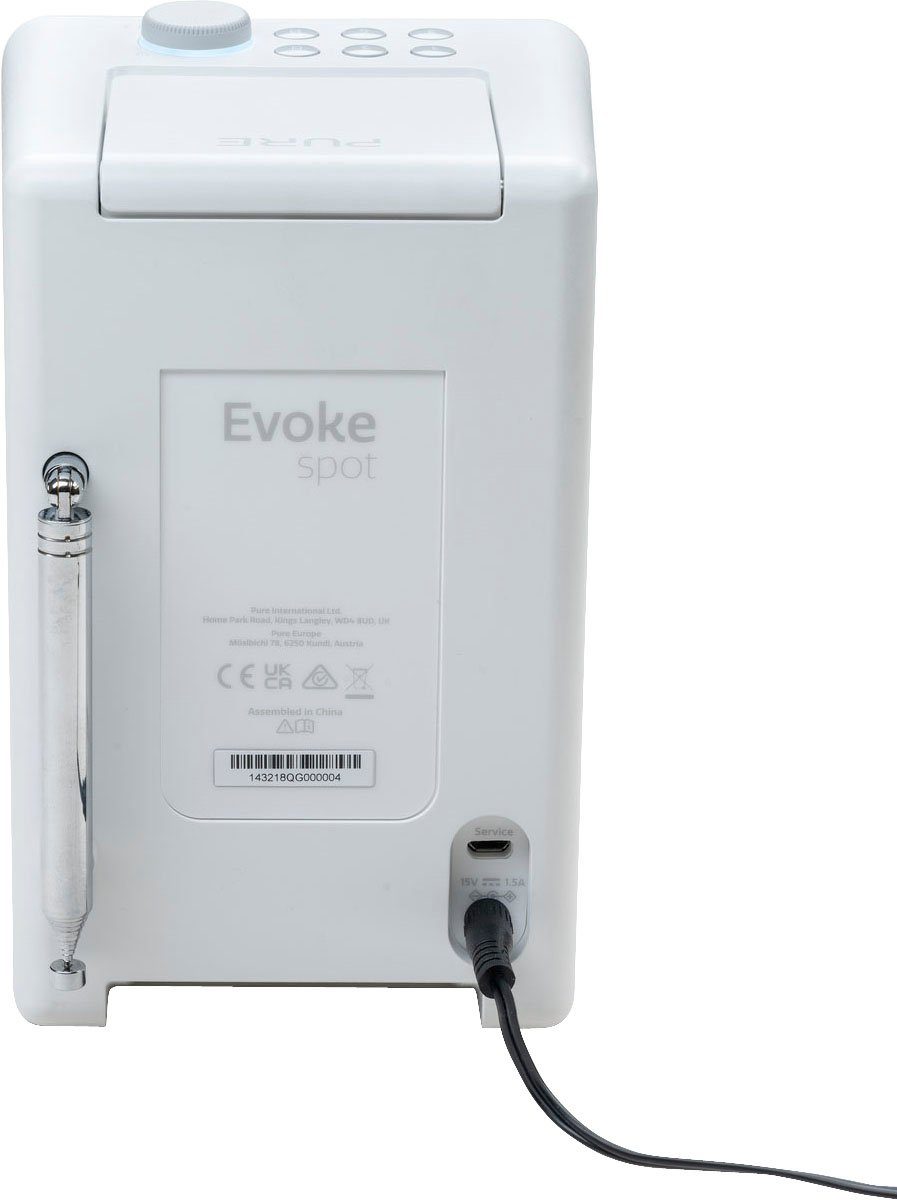 Pure Evoke Spot Digitalradio (DAB) (Digitalradio (DAB), Internetradio, UKW mit RDS, 20 W)