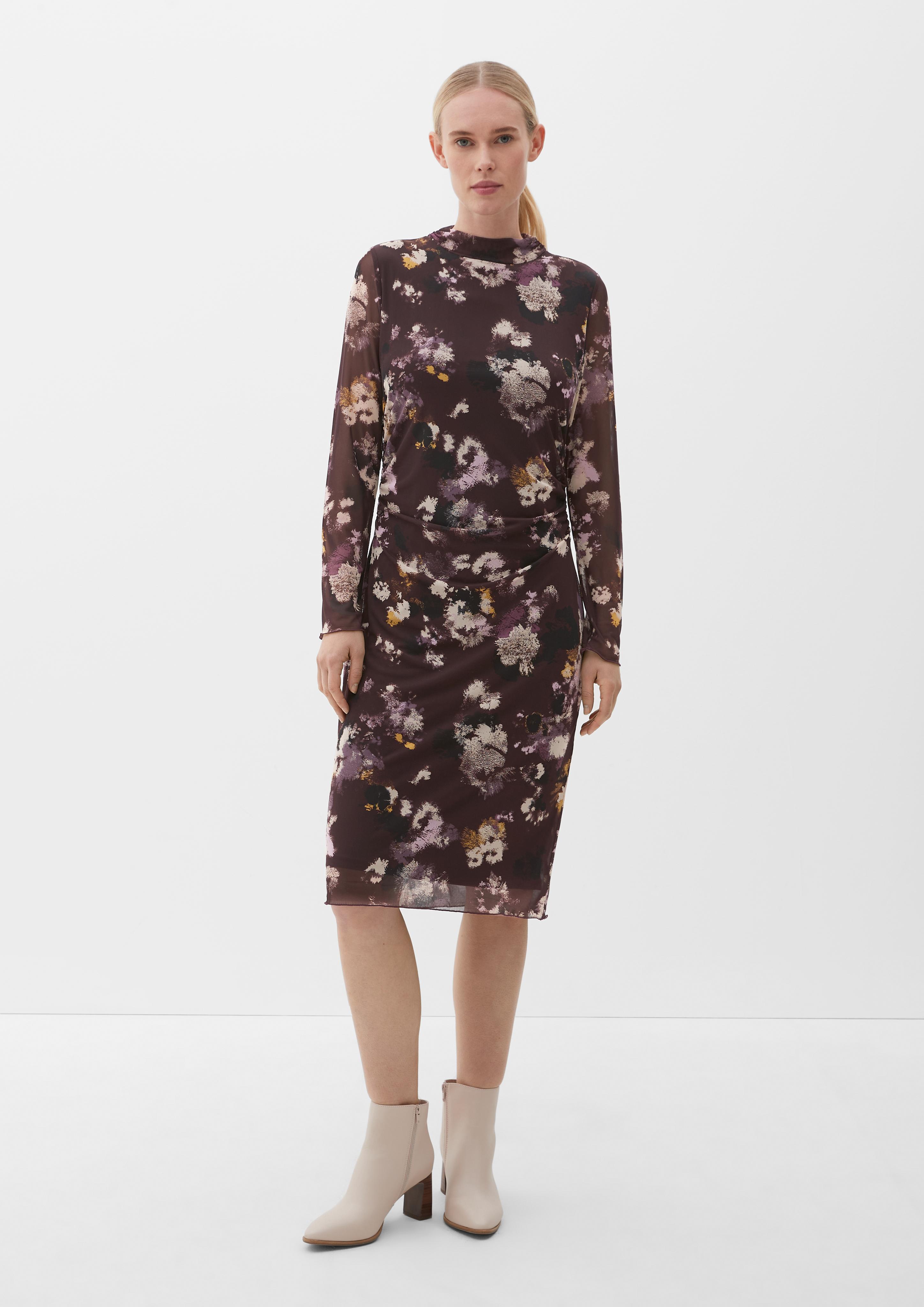 Mesh-Kleid mit Raffungen  2118568-49A0