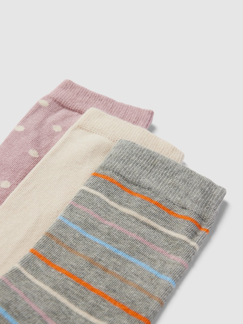 Socken mit Allover-Muster in ecru