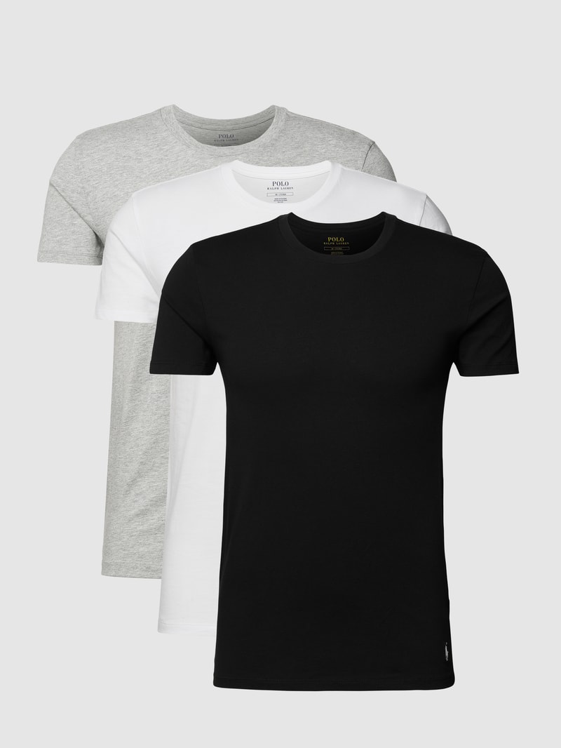T-Shirt im 3er-Pack in schwarz
