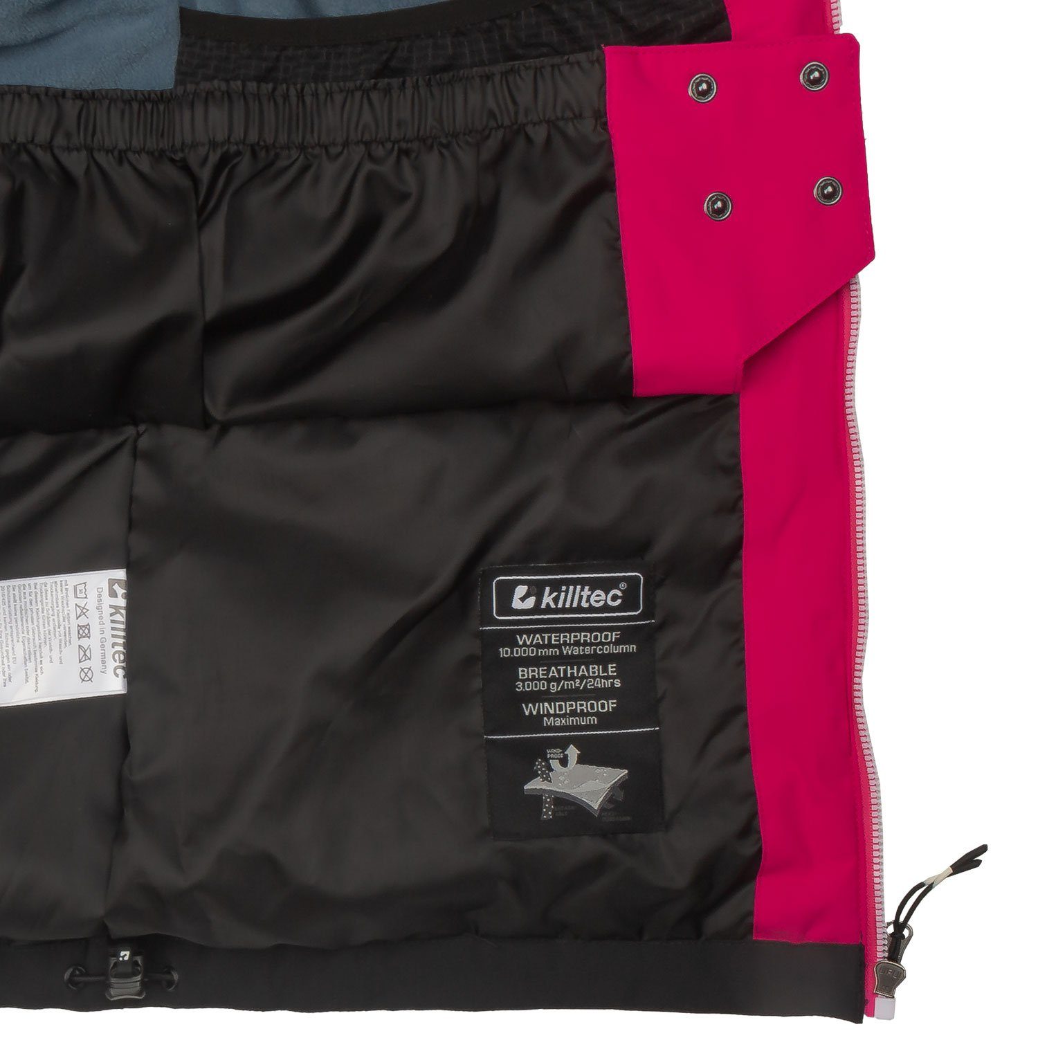 Killtec Skianzug Damen Skijacke blau-grau + Skihose pink Größenwahl (Gr. 36)