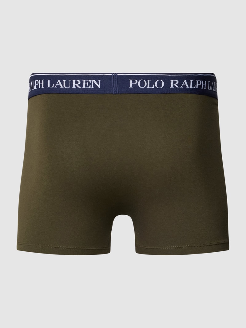 Trunks mit elastischem Logo-Bund im 3er-Pack in pflaume