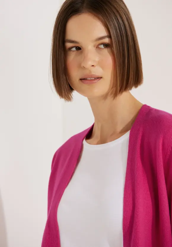 CECIL Cosy Melange Strickjacke