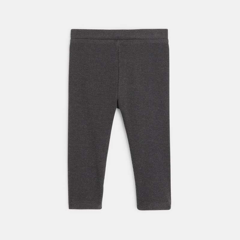 Legging uni gris bébé fille