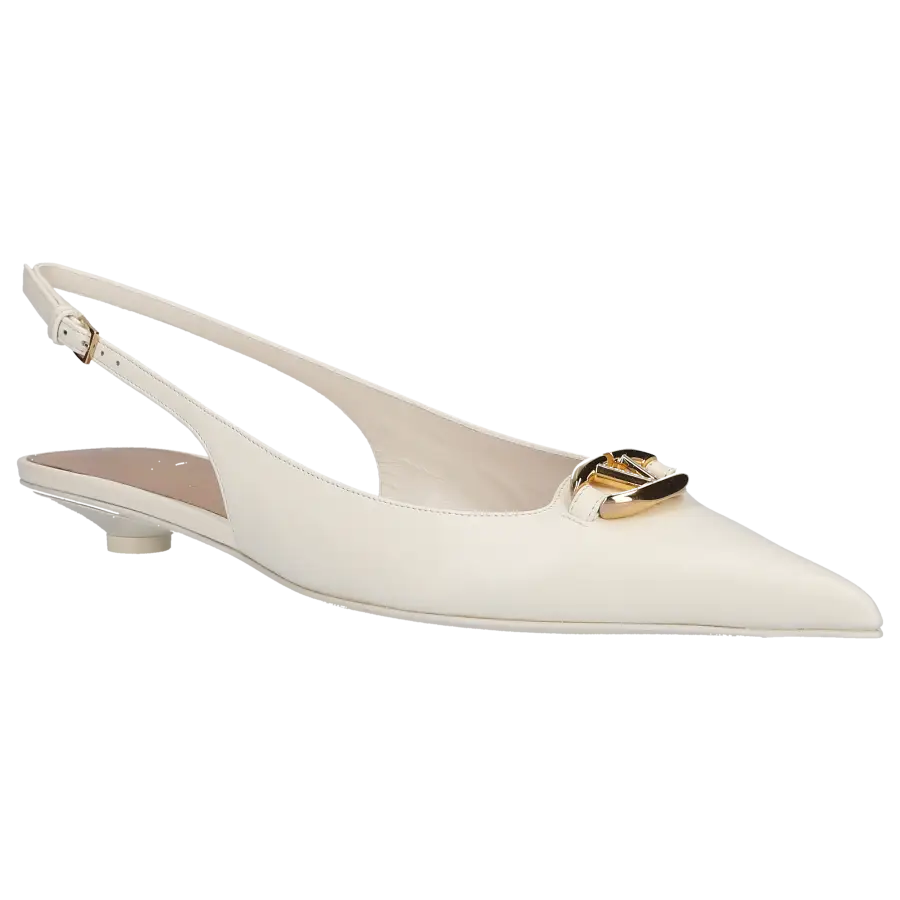 Valentino Garavani - Ballerinas VLOGO Nappaleder - weiß